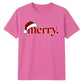 Classic retro santa hat typography Christmas Unisex T-Shirt