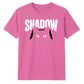 Cute Peeking Cat Shadow Typography Graphic Unisex T-Shirt