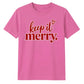 Elegant script heart typography Christmas Unisex T-Shirt