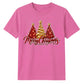 Glittering red gold tree print Christmas Unisex T-Shirt