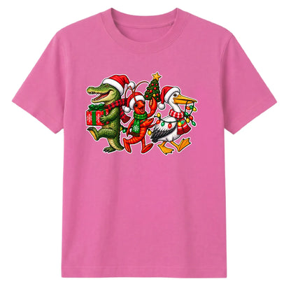 Quirky swamp wildlife festive Christmas Unisex T-Shirt
