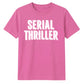 Retro 3D Block Text Serial Thriller Graphic Unisex T-Shirt