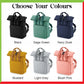 Personalised Backpack, Custom Name or Initials Printed Backpack, Twin Handle Roll-Top Travel Bags, 100 Polyester Bags, Back to School Gifts