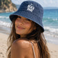 Beach Babe Washed Cotton Vintage Summer Adult Hat