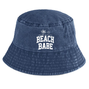 Beach Babe Washed Cotton Vintage Summer Adult Hat