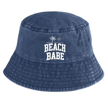 Beach Babe Washed Cotton Vintage Summer Adult Hat