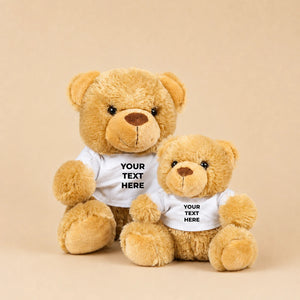 Bespoke Text Keepsake Cuddly Soft Personalised Teddy Bear