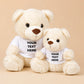 Bespoke Text Keepsake Cuddly Soft Personalised Teddy Bear