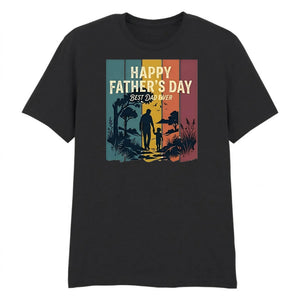 Best Dad Ever Happy Father's Day Printed Unisex T-Shirt