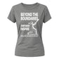Beyond The Boundaries Women Cricket Printed Ladies Fit T-Shirt - England Cricket 2026 Tee Shirt