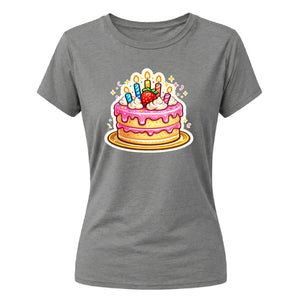Birthday Cake Ladies Fit t-shirt