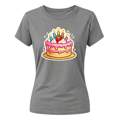 Birthday Cake Ladies Fit t-shirt