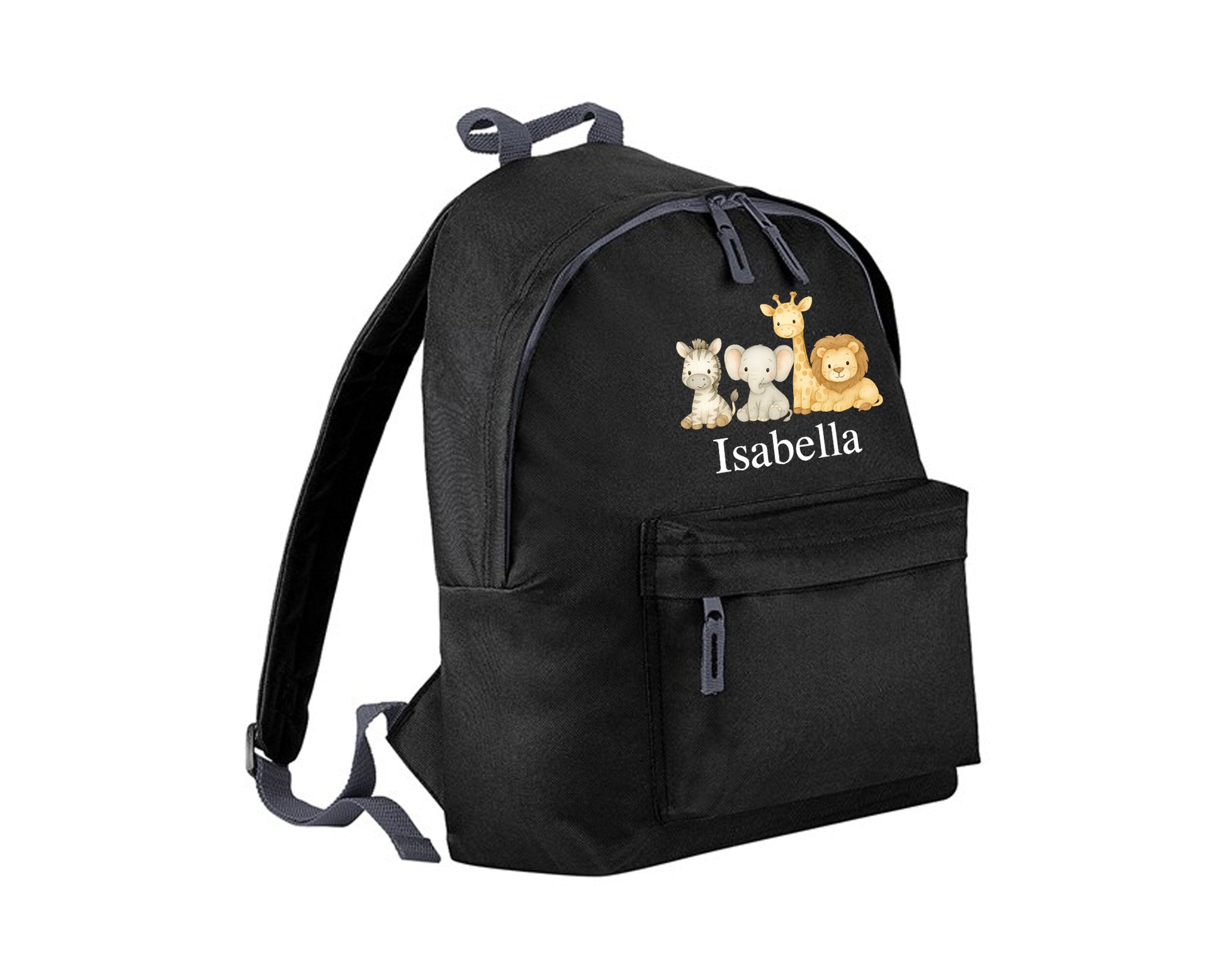 Personalised Kids Backpack, Custom Name Printed Animal Design Bag, Back To School Bag For Boys & Girls P2530