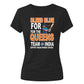 India T20 Women's World Cup Bleed Blue India Women's Cricket Printed Ladies Fit T-Shirt