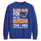Indian Cricket T20 World Cup 2026 Indian Team 2026 Bleed Blue Queens India Women Cricket Printed Unisex Sweatshirt
