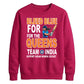 Indian Cricket T20 World Cup 2026 Indian Team 2026 Bleed Blue Queens India Women Cricket Printed Unisex Sweatshirt