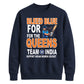 Indian Cricket T20 World Cup 2026 Indian Team 2026 Bleed Blue Queens India Women Cricket Printed Unisex Sweatshirt