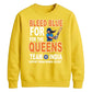 Indian Cricket T20 World Cup 2026 Indian Team 2026 Bleed Blue Queens India Women Cricket Printed Unisex Sweatshirt