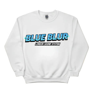 Blue Blur Music Culture Pullover Printed Sweatshirt