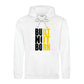 Bold Built Not Born Statement Slogan Graphic Unisex Hoodie