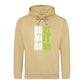 Bold Built Not Born Statement Slogan Graphic Unisex Hoodie