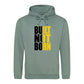 Bold Built Not Born Statement Slogan Graphic Unisex Hoodie