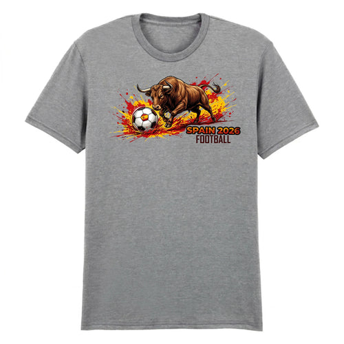 Bold Bull Spain 2026 Football FiFa Printed Unisex Tshirt