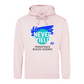 Bold Never Yield Persistence Quote Graphic Unisex Hoodie
