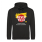 Bold Never Yield Persistence Quote Graphic Unisex Hoodie