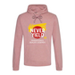 Bold Never Yield Persistence Quote Graphic Unisex Hoodie