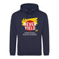 Bold Never Yield Persistence Quote Graphic Unisex Hoodie
