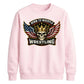 Born To Wrestle Skull Graphic Wrestling Unisex Sweatshirt