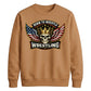 Born To Wrestle Skull Graphic Wrestling Unisex Sweatshirt