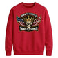 Born To Wrestle Skull Graphic Wrestling Unisex Sweatshirt