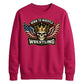 Born To Wrestle Skull Graphic Wrestling Unisex Sweatshirt