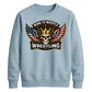 Born To Wrestle Skull Graphic Wrestling Unisex Sweatshirt