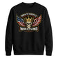 Born To Wrestle Skull Graphic Wrestling Unisex Sweatshirt