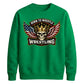 Born To Wrestle Skull Graphic Wrestling Unisex Sweatshirt