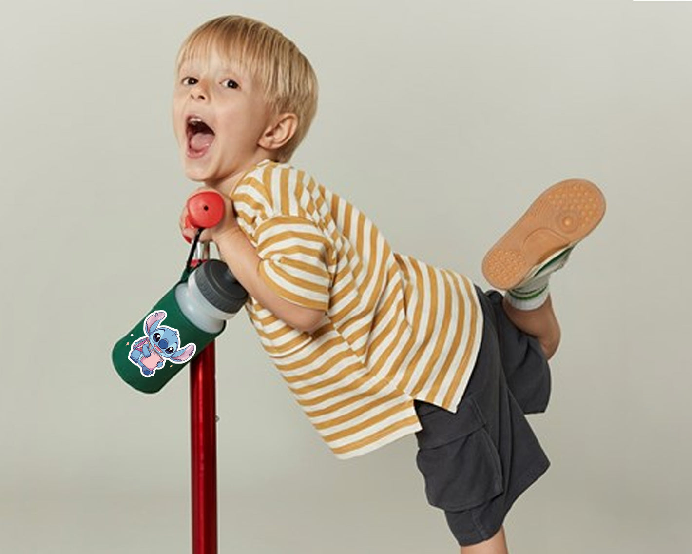 Stitch Back To School Water Bottle For Kids, Cute Stitch Design Drinkware, Safe, Durable & Great For School Lunch M8477