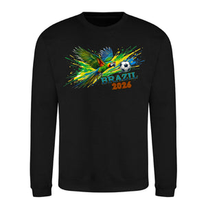 Brazil 2026 Tropical Macaw Football Unisex Sweatshirt