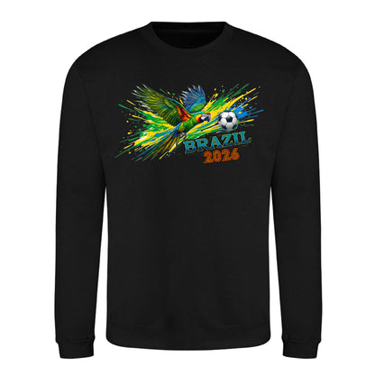Brazil 2026 Tropical Macaw Football Unisex Sweatshirt