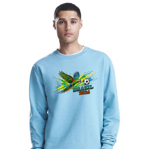Brazil 2026 Tropical Macaw Football Unisex Sweatshirt