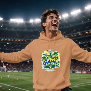 Brazil The Beautiful Game FIFA Football Printed Unisex Hoodie