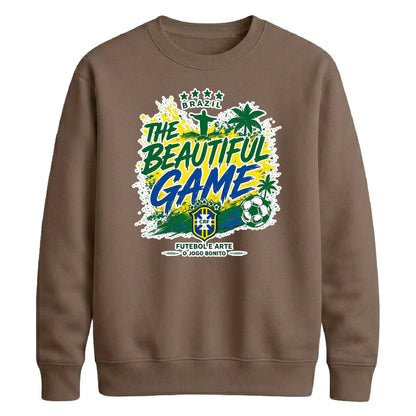 Brazil The Beautiful Game FiFa Printed Unisex Sweatshirt - Football World Cup 2026