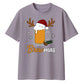 Brewmas Beer Glass Christmas Oversized T-Shirt