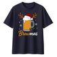 Brewmas Beer Glass Christmas Oversized T-Shirt