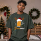Brewmas Beer Glass Christmas Oversized T-Shirt