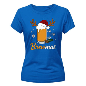 Brewmas Beer Lover Christmas Ladies T-Shirt