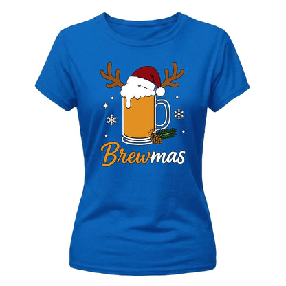 Brewmas Beer Lover Christmas Ladies T-Shirt