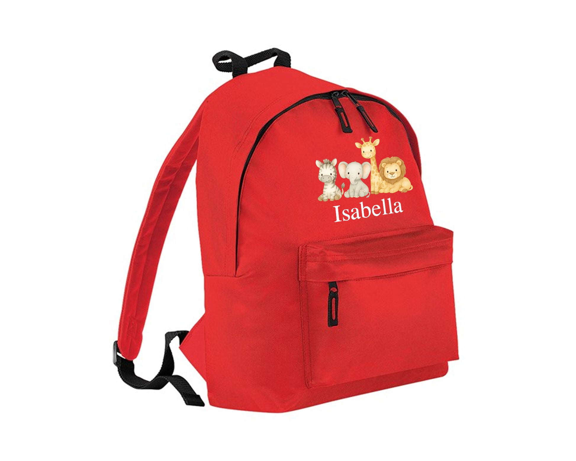 Personalised Kids Backpack, Custom Name Printed Animal Design Bag, Back To School Bag For Boys & Girls P2530